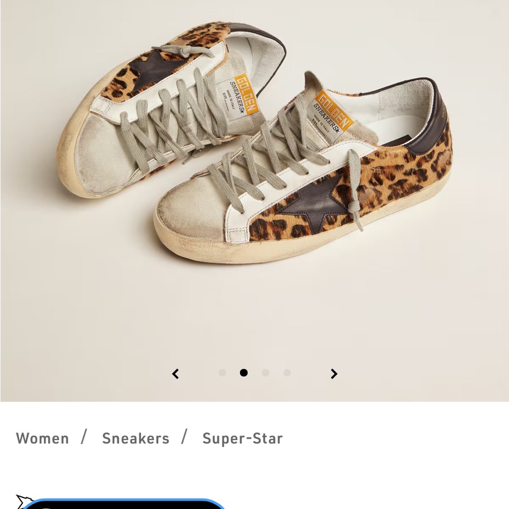 Golden Goose Leopard Print Sneakers